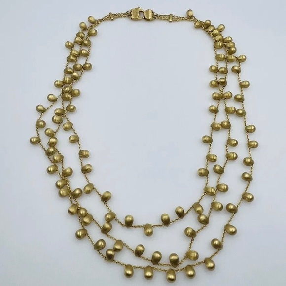 Marco Bicego 18K VINTAGE RARE TRIPLE-STRAND ELEGANT SIVIGLIA NECKLACE! - Picture 16 of 16